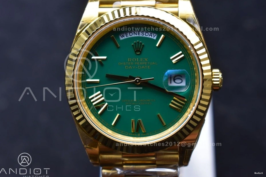 Green 228238 1:1 Roman President on 40 YG VR3255 THBF (Gain Best Dial Bracelet Weight) Date Edition Day 0109
